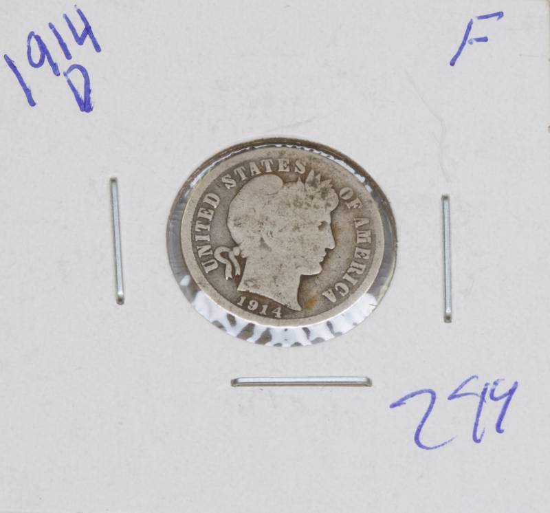 lot 4023 image: 1914D dime