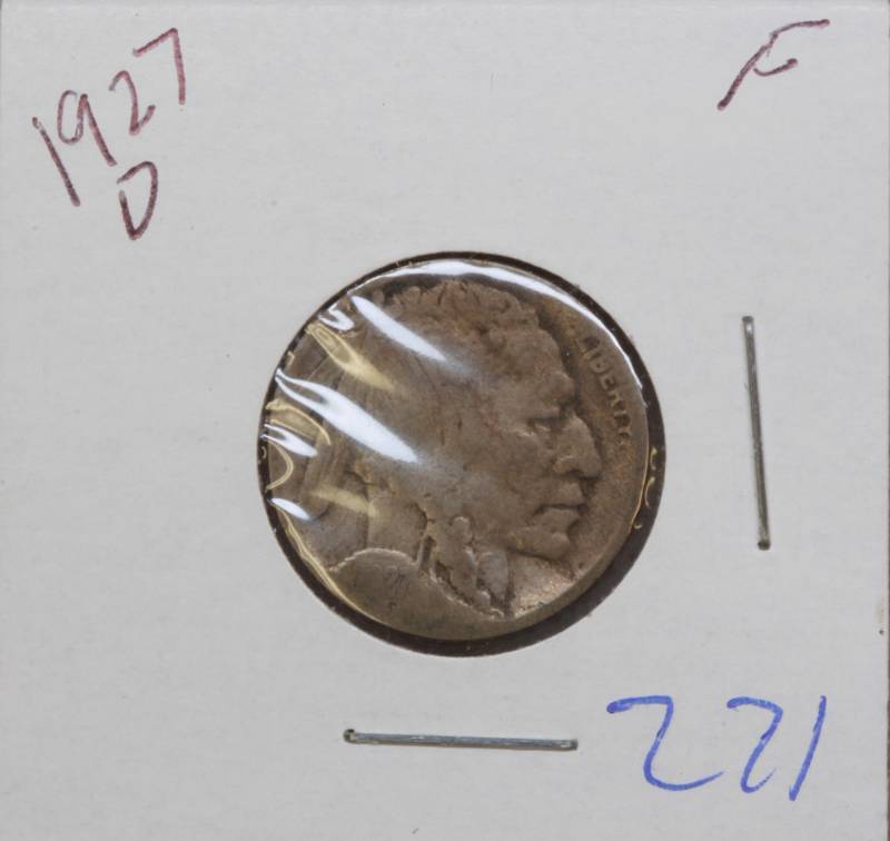 lot 4026 image: 1927D Buffalo nickel- fine