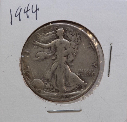 lot 4050 image: 1944 Walking Liberty Half Dollar