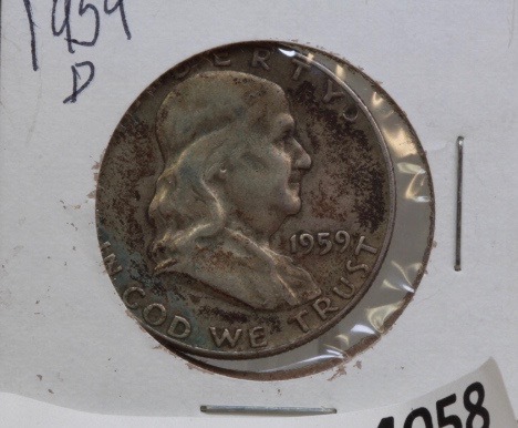 lot 4058 image: 1959 Franklin half dollar