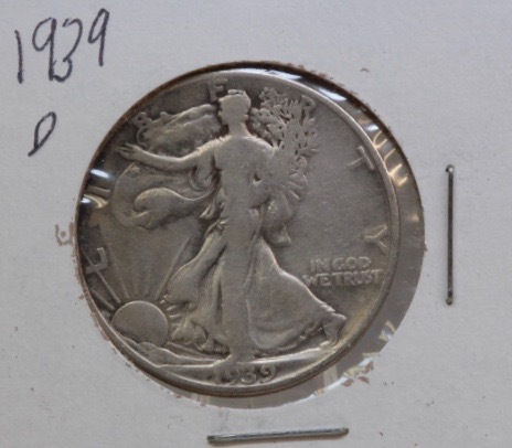 lot 4061 image: 1939 D Franklin half dollar