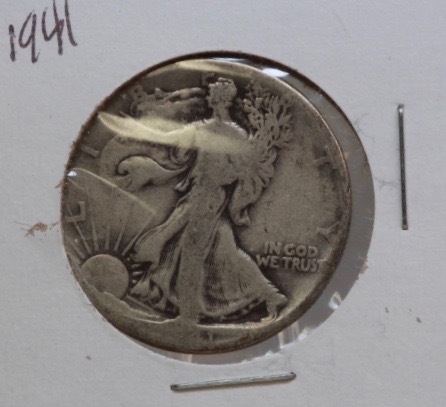 lot 4064 image: 1941 Walking Liberty half dollar