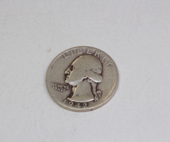 lot 4083 image: 1942 Silver Washington Quarter