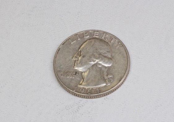 lot 4086 image: 1964 Silver Washington Quarter