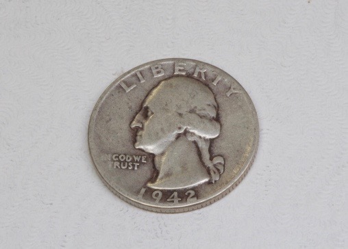 lot 4089 image: 1942 Silver Washington Quarter