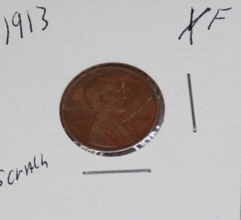 lot 4099 image: 1913 Wheat penny