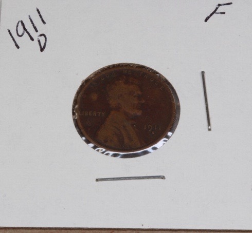lot 4103 image: 1911 D, Wheat penny
