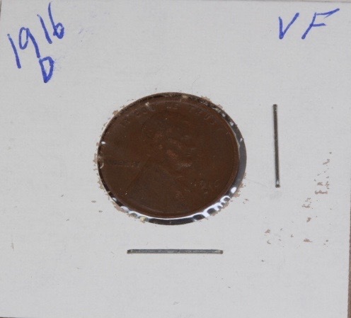 lot 4107 image: 1916 D Wheat Penny