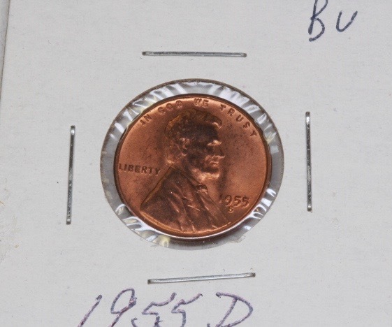 lot 4120 image: 1955D Wheat Penny