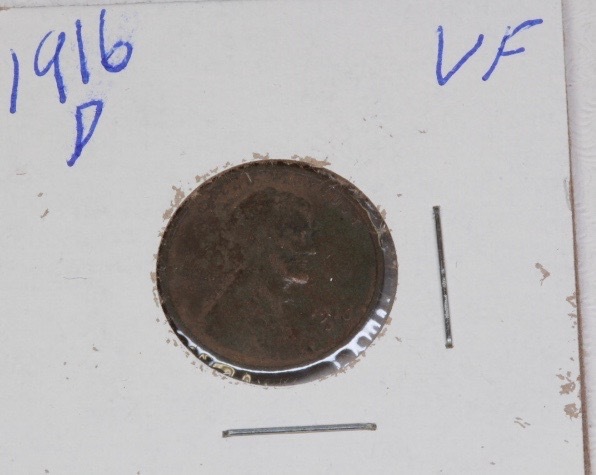 lot 4131 image: 1916 D Wheat Penny