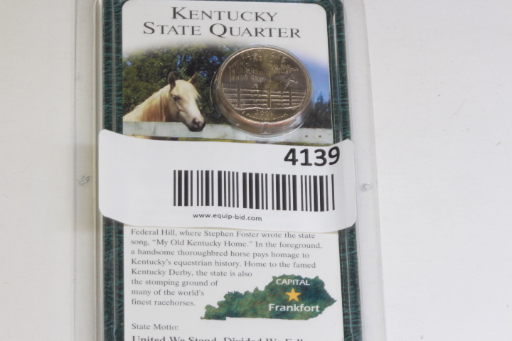 lot 4139 image: 2001 Kentucky State Quarter, UNC