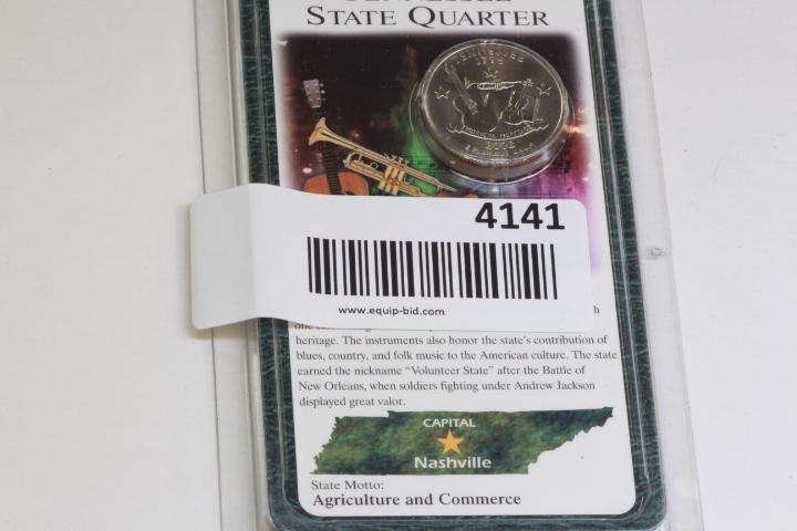 lot 4141 image: Collector Tennessee Quarter UNC