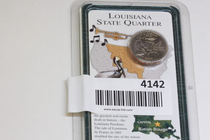 lot 4142 image: Collectors Louisiana State Quarter UNC