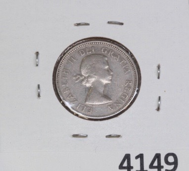 lot 4149 image: 1964 Canadian 5 cents