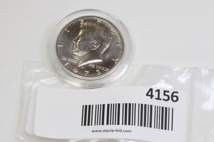 lot 4156 image: 1973 D Kennedy Half Dollar UNC