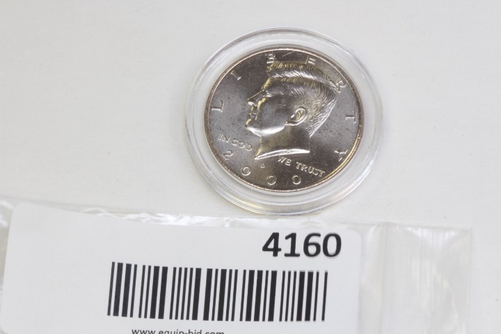 lot 4160 image: 2000 D kennedy half dollar UNC