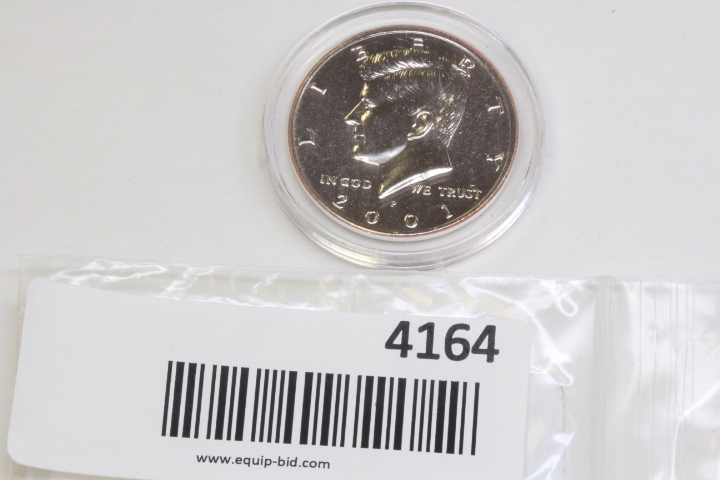 lot 4164 image: 2001 Philadelphia Kennedy Half Dollar UNC