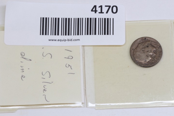 lot 4170 image: 1951 D Roosevelt dime