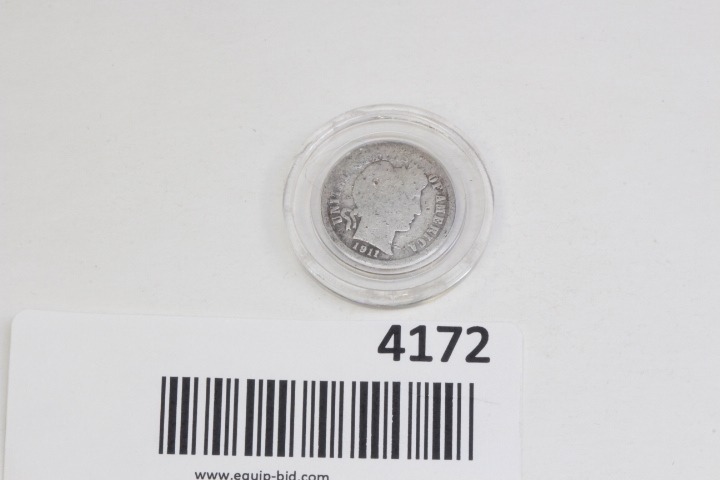 lot 4172 image: 1911 Barber Dime