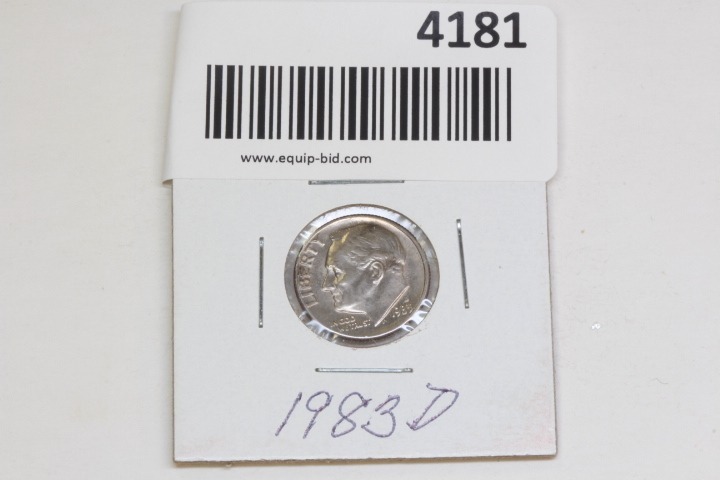 lot 4181 image: 1985 D Dime UNC