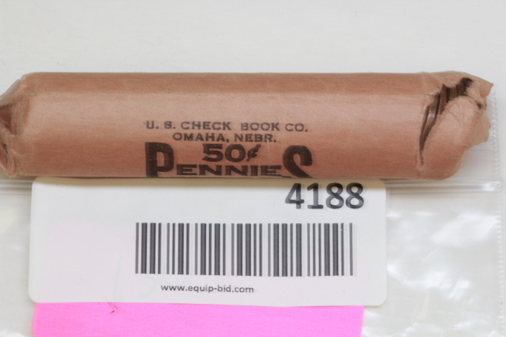 lot 4188 image: 50 wheat pennies mixed