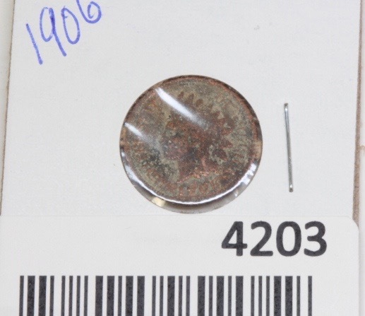lot 4203 image: 1906 Indian head Penny