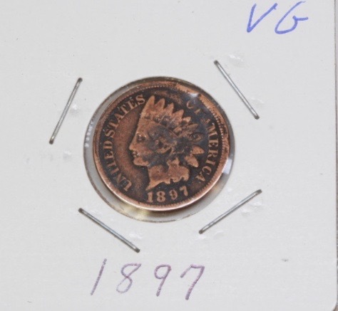 lot 4206 image: 1897 VG Indian Head