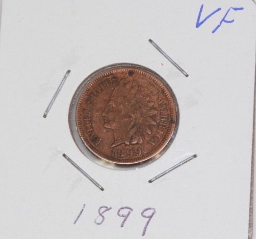 lot 4211 image: 1899 Indian Head Penny VF