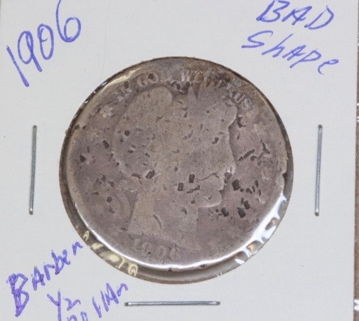 lot 4222 image: 1906 Barber Half