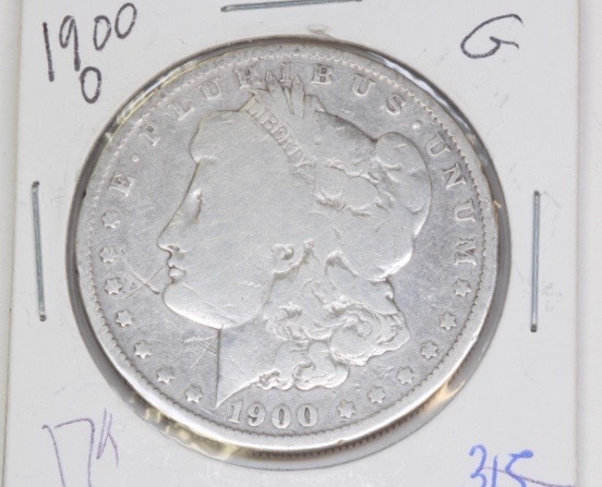 lot 4224 image: 1900 O Morgan Silver Dollar
