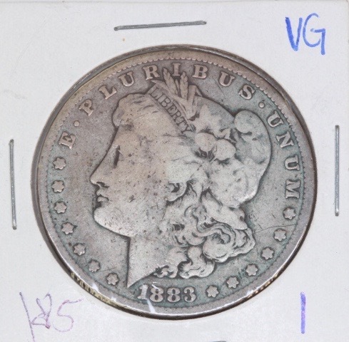 lot 4229 image: 1883 Morgan Silver Dollar VG