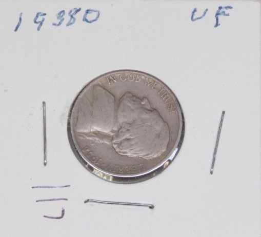 lot 4236 image: 1938 D Jefferson Nickel