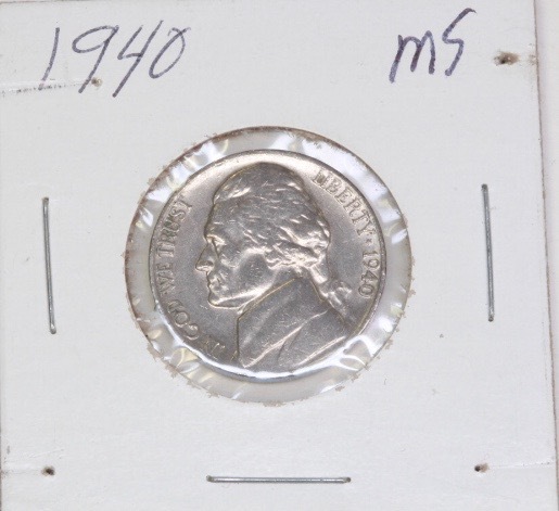 lot 4239 image: 1940 MS Jefferson Nickel