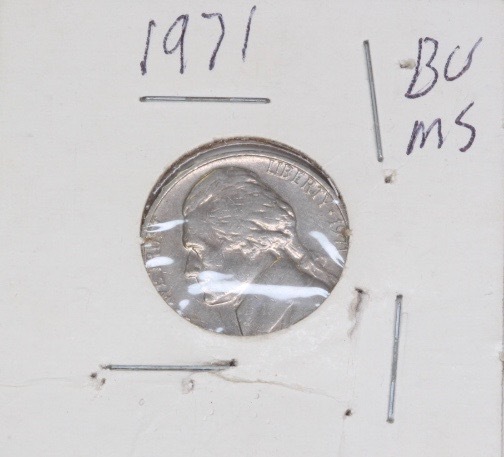 lot 4240 image: 1971 Jefferson Nickel MS