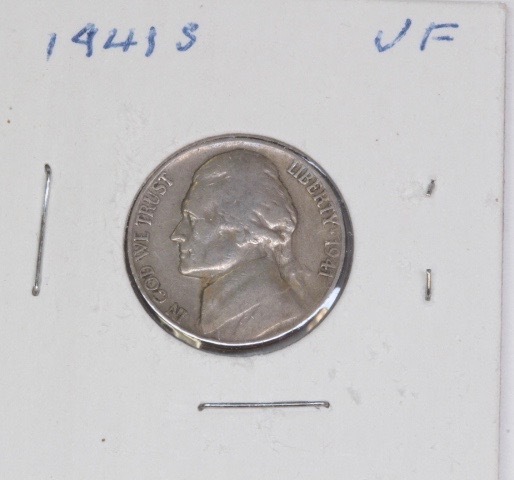 lot 4241 image: 1941-S Jefferson Nickel VF