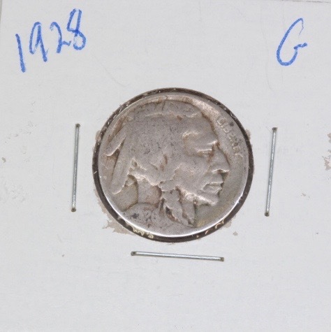 lot 4249 image: 1928 Buffalo Nickel