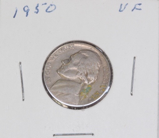 lot 4260 image: 1950 VF nickel