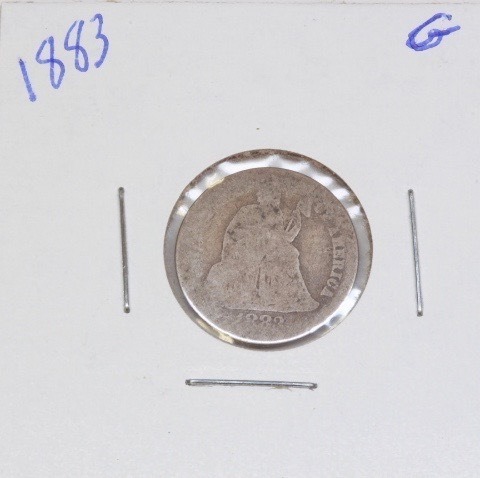 lot 4267 image: 1883 Seated Liberty Dime