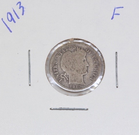 lot 4268 image: 1913 Barber Dime