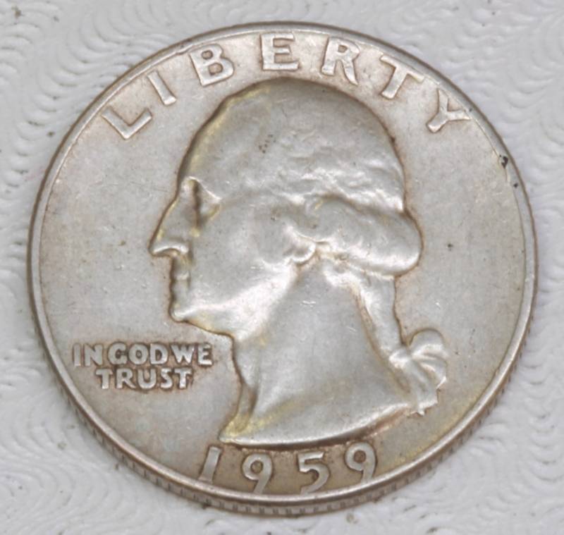 lot 4034 image: 1959D Quarter- F