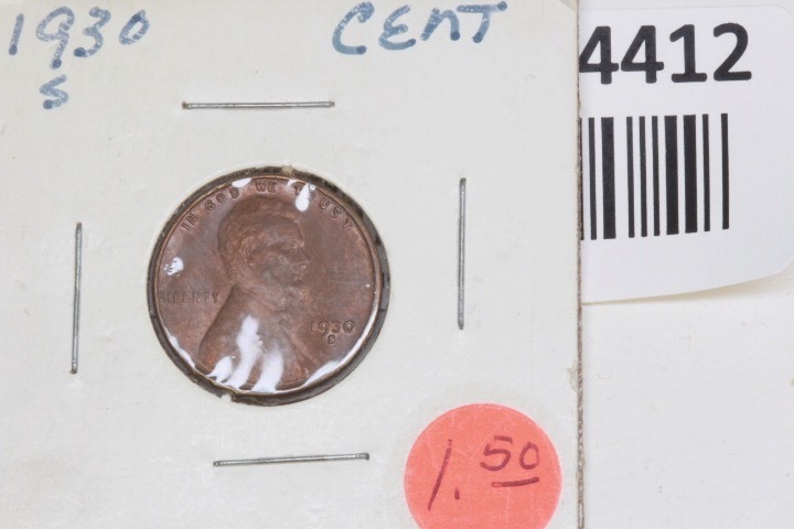 lot 4412 image: 1930-S Lincoln head cent