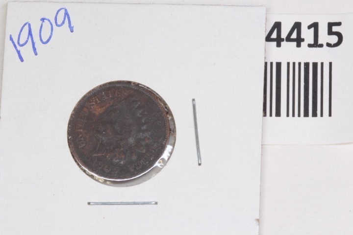 lot 4415 image: 1909 Indian head penny