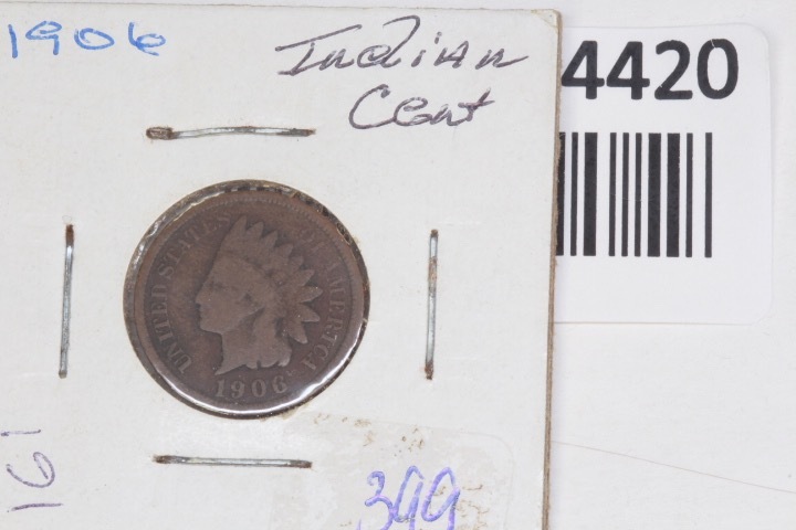 lot 4420 image: 1906 Indian head Penny