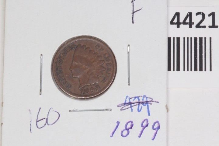 lot 4421 image: 1899 Indian Head Penny