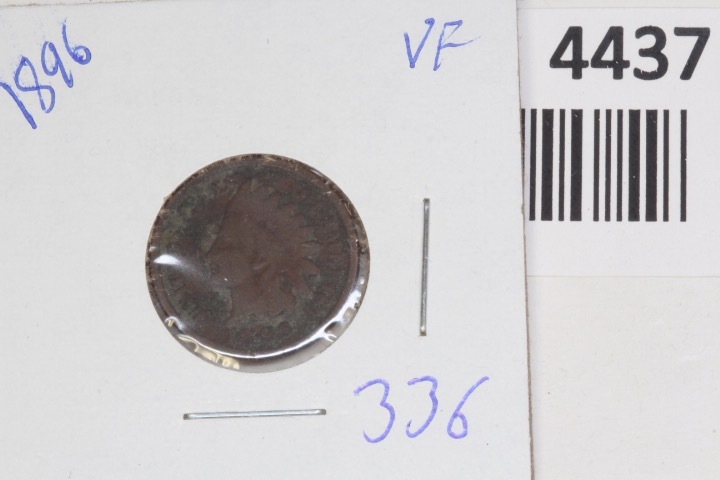 lot 4437 image: 1896 Indian head penny