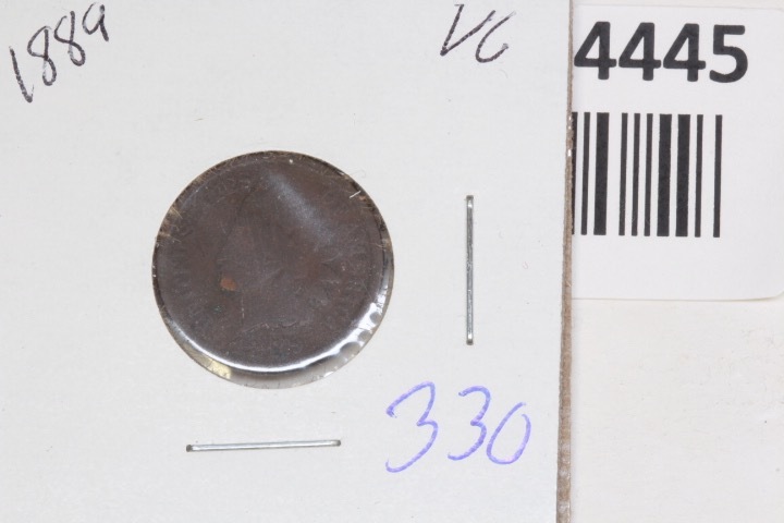 lot 4445 image: 1889 Indian head Penny