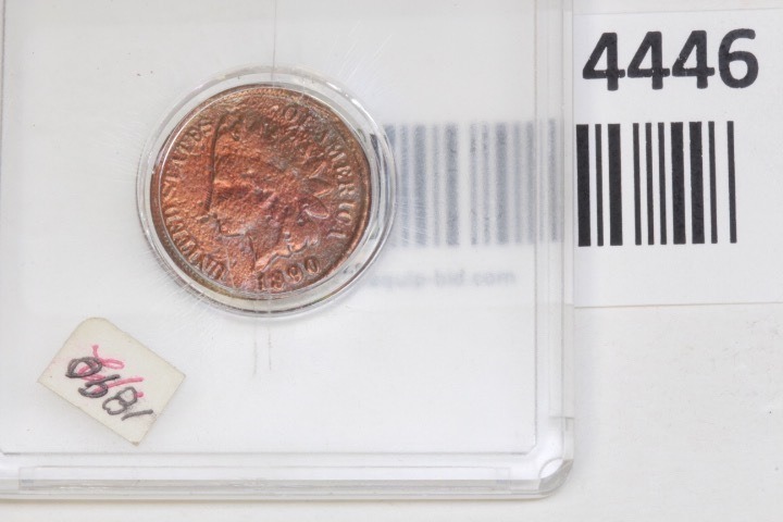 lot 4446 image: 1890 Indian Head Penny