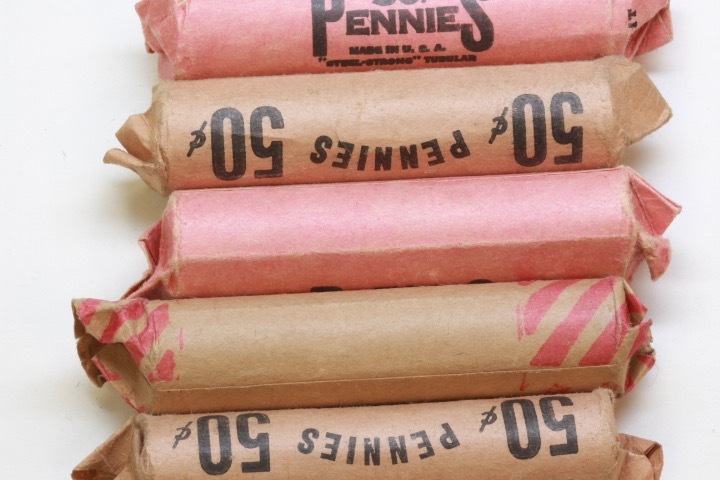 lot 4448 image: 250 Wheat pennies mixed dates and mints