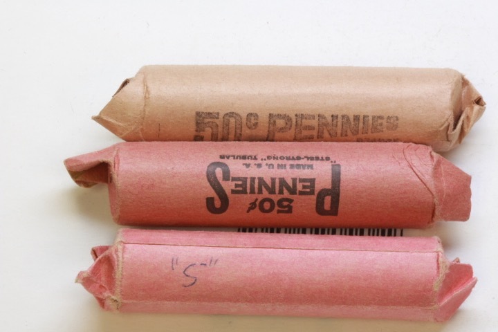 lot 4450 image: 150 Wheat pennies mixed dates and mints