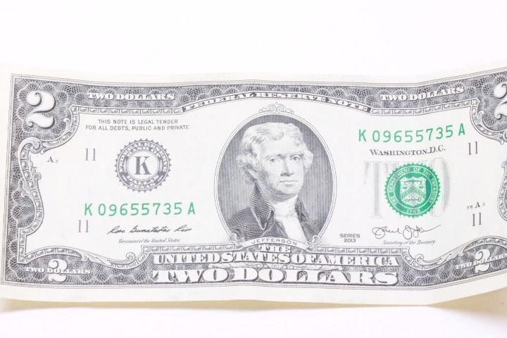 lot 4460 image: 2013 $2.00 bill